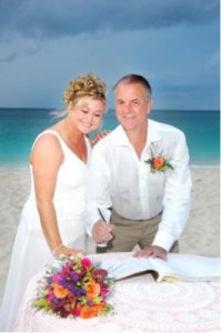 Bahamas beach wedding